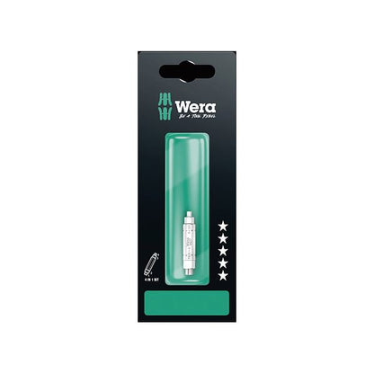 WERA ヴェラ 六角穴付きネジ・トルクスネジ用 4in1 ドライバービット 差込6.35mm 刃先サイズ2.5・5・6mm・TX25 全長37mm 073202