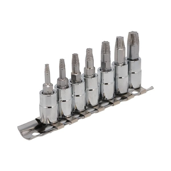 SIGNET シグネット 7点入 1/4DR ヘックスローブボルトリムーバーソケットセット レール付 21877