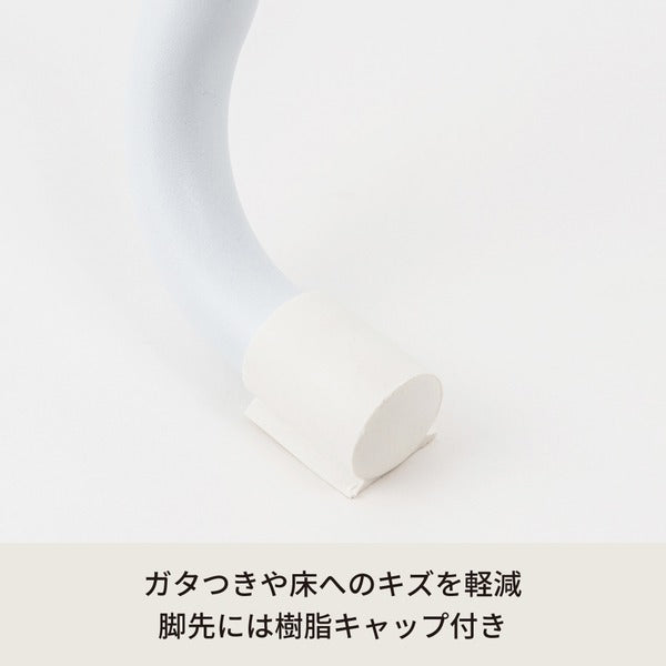 ベーススツール(ホワイト/白) 折りたたみ椅子 カウンターチェア 合成皮革 スチール イス 丸イス コンパクト スリム キッチン クッション パイプイス 完成品 NK-023