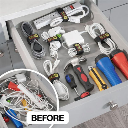 Wrap-It ラップイット 配線コード収納ストラップ 6X1inch 6個入 BK 706-06B 工具 ツール DIY 作業工具