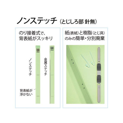 （まとめ） プラス背補強フラットファイル A4タテ 150枚収容 背幅18mm グリーン No.021S 1パック（10冊） 【×2セット】