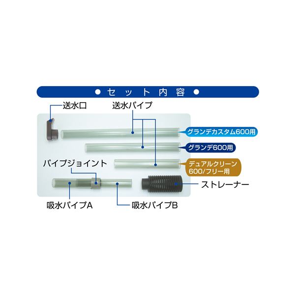 （まとめ）交換用パイプセットGD【×5セット】 (観賞魚/水槽用品)【代引不可】