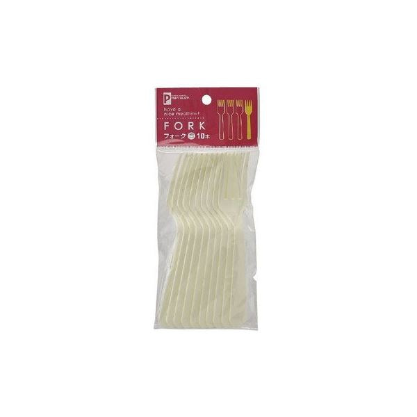 フォーク10P（白） 【12個セット】 1154