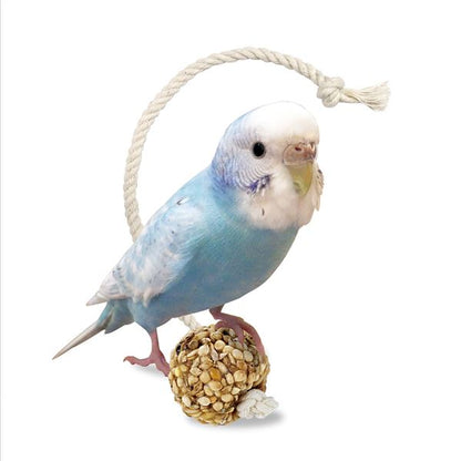 （まとめ）マルカン インコのシリアルボール S 6個 鳥エサ 【×5セット】【代引不可】