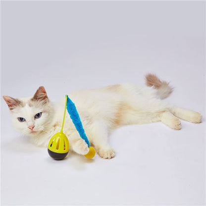 （まとめ）Happiness Cat ゆらゆらウールボール【×3セット】 (猫用玩具)【代引不可】