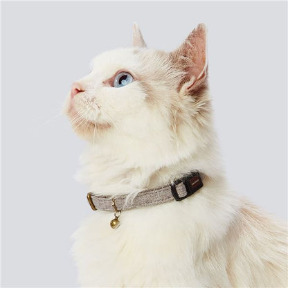 （まとめ）necoco キャットカラー グレー【×3セット】 (猫用品/首輪)【代引不可】