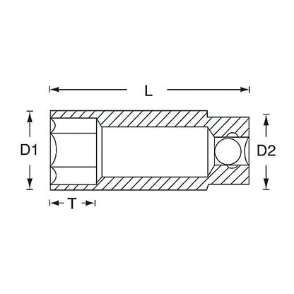 SIGNET シグネット 12424 3/8DR 24MM ディープソケット 工具 ツール DIY 作業工具 道具 ソケット