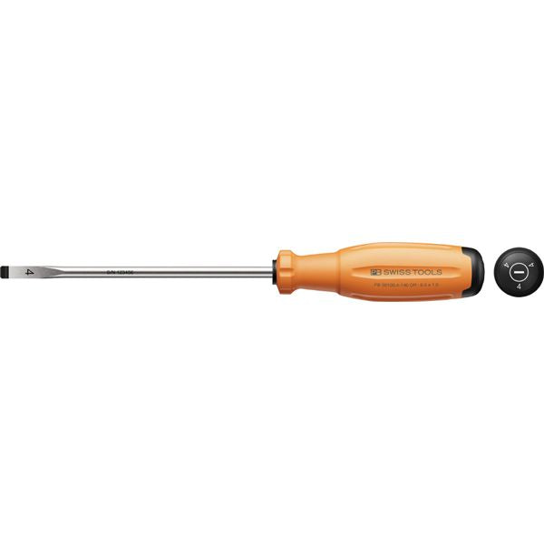 PB SWISS TOOLS ピービースイスツールズ スイスグリップEVO レインボー マイナスドライバー 刃先6.5×1.5mm オレンジ 38100.4-140OR