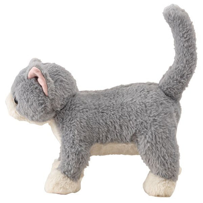 ぬいぐるみ 癒されアニマル movemal むぶまる 約W12.5×D27×H30cm 猫 ネコ ねこ 完成品