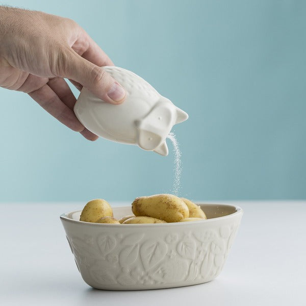 【メイソンキャッシュ】 陶製 オーバルディッシュ インザフォレスト/食器 【18cm】 電子レンジ オーブン 食洗器可 〔キッチン〕