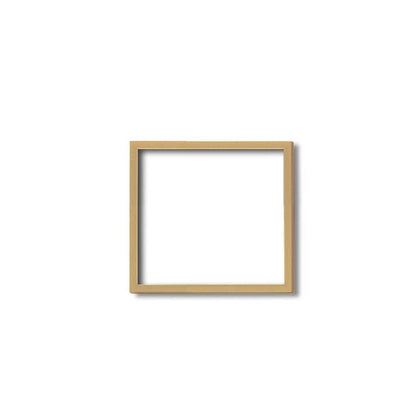 〔 角額 〕木製正方額 150角 150×150mm ナチュラル/木地 壁掛けひも フレーム 額縁 額