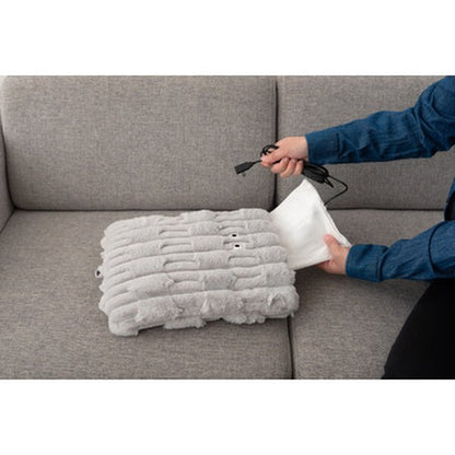 USB フットウォーマー 約W30×D36×H7.5cm グレー 防寒対策 防寒グッズ 完成品