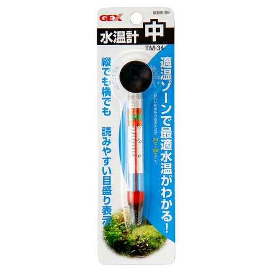 （まとめ）水温計 中 TM-34【×6セット】 (観賞魚/水槽用品)【代引不可】