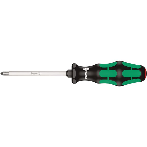 WERA ヴェラ プラスドライバー 刃先サイズPH2 軸長100mm ボルスター付 クラフトフォームハンドル 008752 工具 ツール DIY