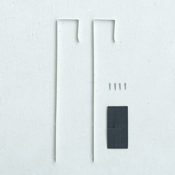 ドア掛けフック(ホワイト/白) アイアン DIY 省スペース ドアミラ ミラーフック 賃貸 ドアフック NK-009 (ミラー別売り)