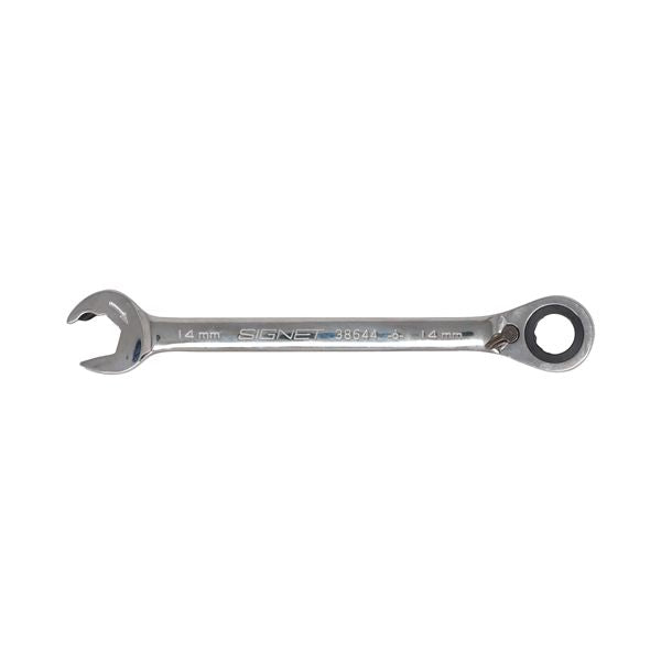 SIGNET シグネット 72ギア リバーシブルダブルラチェットレンチ 14mm 全長188mm 38644BU