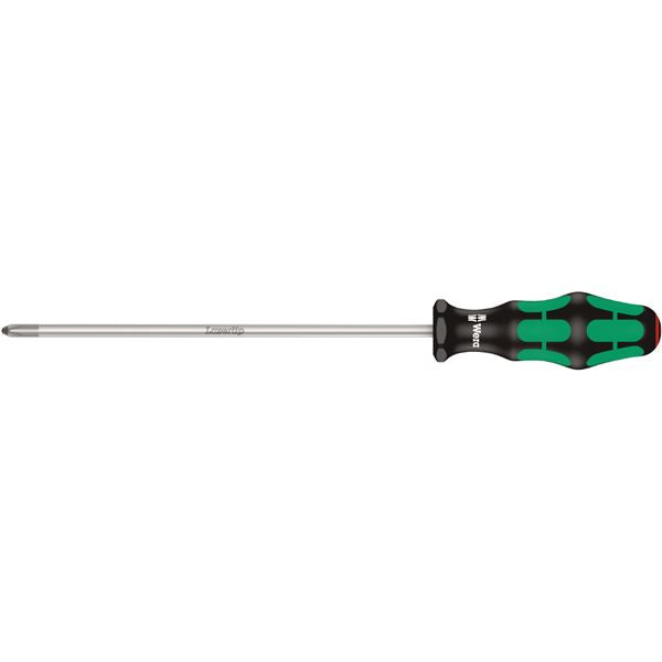 WERA ヴェラ プラスドライバー ロングサイズ 刃先サイズPH2 軸長200mm クラフトフォームハンドル 008725 工具 ツール DIY
