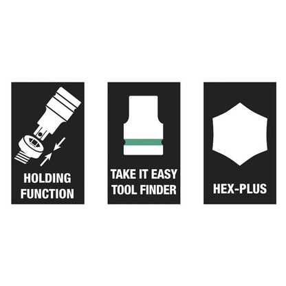 WERA ヴェラ 差込角3/8DR Hex-Plus ビットソケット 先端サイズ1/8inch 全長107mm 003090 工具 ツール DIY 作業工具 道具
