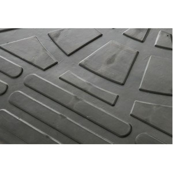 【2個セット】 ECOラバースロープ 段差スロープ/段差プレート 【コーナー用 扇形 高さ10cm用】 ゴム製 衝撃吸収