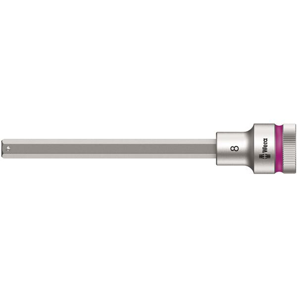 WERA ヴェラ 差込角1/2DR INHEX ビットソケット ドライブ保持機能付き 六角差込サイズ8mm 全長140mm 003844 工具 ツール DIY