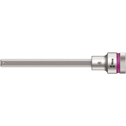 WERA ヴェラ 差込角1/2DR INHEX ビットソケット ドライブ保持機能付き 六角差込サイズ8mm 全長140mm 003844 工具 ツール DIY