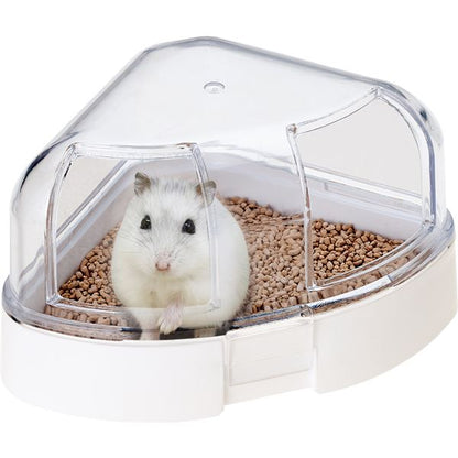 （まとめ）ゆったりコーナートイレクリーンセット【×5セット】 (小動物用品/トイレ・砂・シーツ)【代引不可】