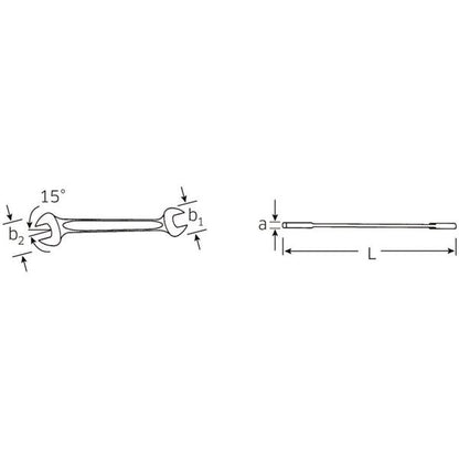 STAHLWILLE スタビレー 10-8X9 両口スパナ 40030809 工具 ツール DIY 作業工具 道具 スパナ