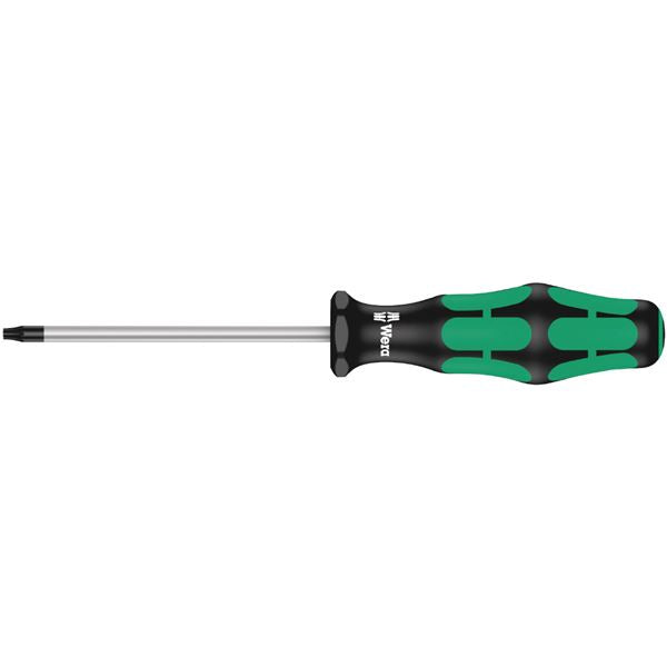 WERA ヴェラ Kraftformハンドル Bore Torx いじり止め トルクスドライバー 刃先サイズTX10 軸長80mm 138260 工具 ツール DIY