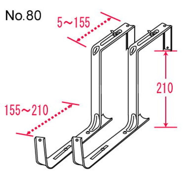 プランターハンガー/園芸用品 【650型プランター用 普及型】 ステンレス製 保護クッション付き 日本製 〔園芸 プランター用品〕
