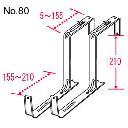 プランターハンガー/園芸用品 【650型プランター用 普及型】 ステンレス製 保護クッション付き 日本製 〔園芸 プランター用品〕