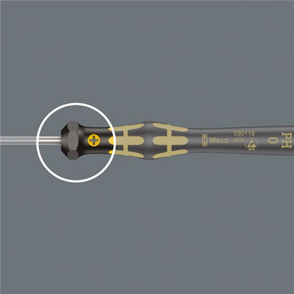 WERA ヴェラ ESD 静電気放電対策 精密 トルクスプラスドライバー サイズ1IRP 軸長40mm 030135 工具 ツール DIY 作業工具 道具