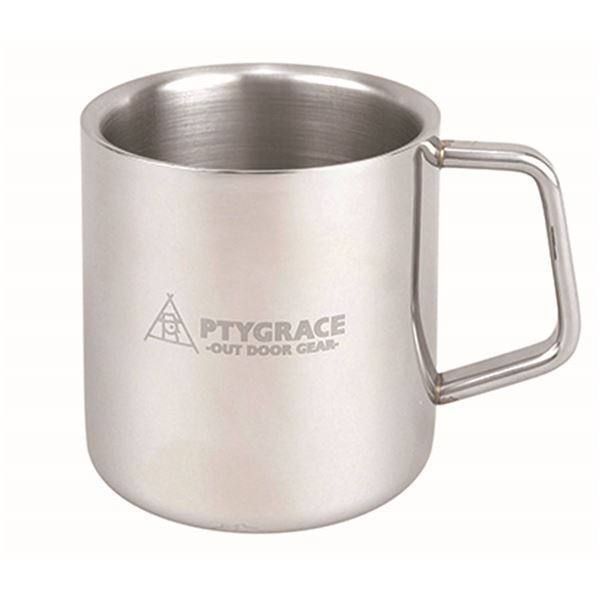 取手付 二重マグカップ 280ml PY-SIE028 18-8