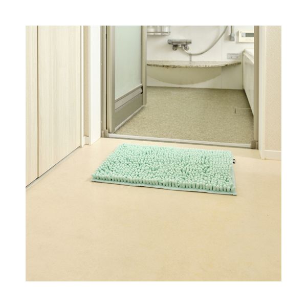 山崎産業 SUSU抗菌ストロングW バスマットEC S 約35×50cm グリーン 1枚