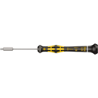 WERA ヴェラ ESD 静電気放電対策 精密 ナットドライバー 六角サイズ1.8mm 軸長60mm 030411 工具 ツール DIY 作業工具 道具
