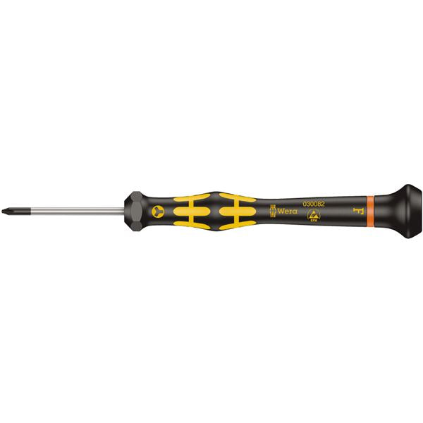 WERA ヴェラ ESD 静電気放電対策 Microstix 精密ドライバー 刃先サイズF 軸長40mm 030082 工具 ツール DIY 作業工具 道具