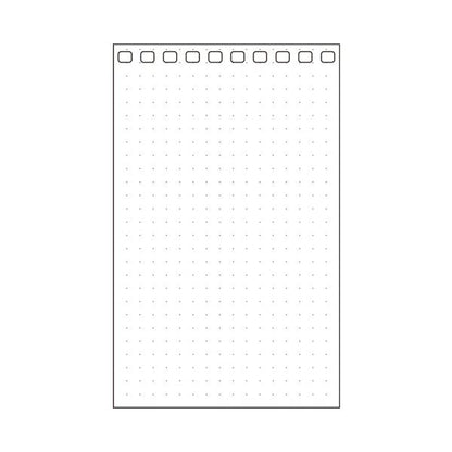 （まとめ） リヒトラブツイストノート（専用リーフ） メモLサイズ 10穴 5mm方眼罫 N-1766SD 1パック（40枚） 【×10セット】