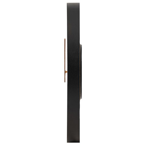ウォールクロック 掛け時計 約W30×D3×H30cm ブラック 静音タイプ 単三電池1本使用(別売) 完成品