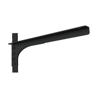 (まとめ）シングル棚受 SG-L200B-R (右用) L型 200mm ブラック（×4個セット）