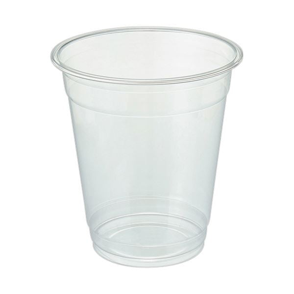 （まとめ） TANOSEEリサイクルPETカップ 96mm口径 420mL 1パック（50個） 【×2セット】