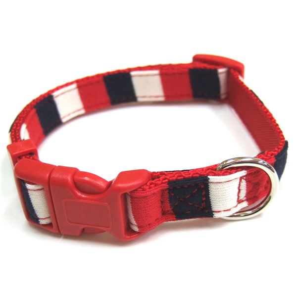 （まとめ）シックボーダーカラー #15 レッド【×3セット】 (犬用品/首輪)【代引不可】