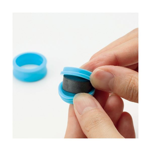 （まとめ） ライオン事務器 シリコンマグネットマグピタ SM-3B 1パック（3個） 【×5セット】