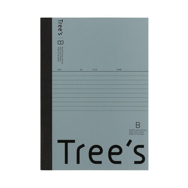 【まとめ】 Trees A5 B罫 30枚 ブルーグレー 【×10セット】