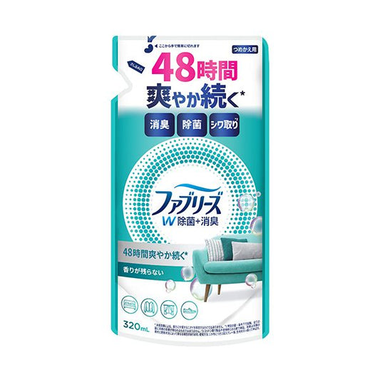 （まとめ） P＆G ファブリーズ ダブル除菌 つめかえ用 320mL 1個 【×5セット】