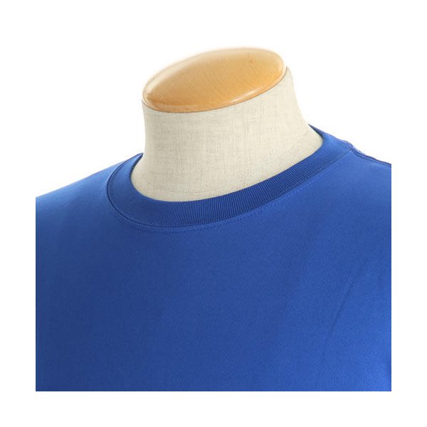 ロングスリーブ Tシャツ L ネイビー UVカット 吸汗 速乾 シルキータッチ 袖リブ仕様 長袖 tシャツ ティーシャツ ロンT