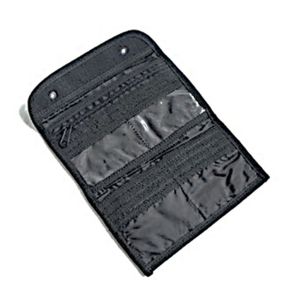 ウォーレット 財布 約20cm×11cm ブラック モール対応 防水布仕様 カード入×12 札入れ×1 ジッパー付小銭入×1 ウォレット