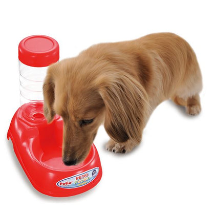 （まとめ）PETIO ディッシュ給水器付き レッド【×3セット】 (犬猫用品/食器)【代引不可】