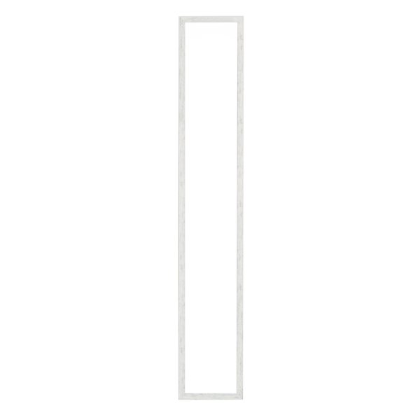 ウォールミラーdeco120(ホワイト/白) 木目 北欧風 鏡 姿見 高級感 木製 ドレッサー 玄関 トイレ 全身 洗面 壁掛け モダン 韓国インテリア NK-222