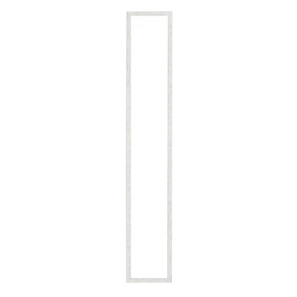 ウォールミラーdeco120(ホワイト/白) 木目 北欧風 鏡 姿見 高級感 木製 ドレッサー 玄関 トイレ 全身 洗面 壁掛け モダン 韓国インテリア NK-222