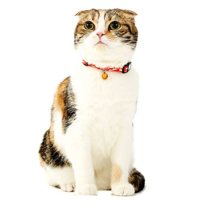 （まとめ）Anycat カラー おさかな レッド【×3セット】 (猫用品/首輪)【代引不可】