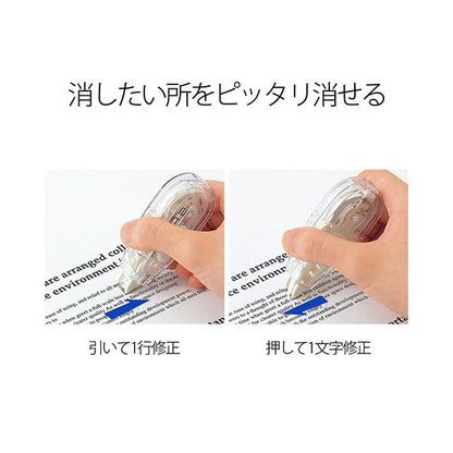 （まとめ） プラス 修正テープホワイパースライド ベーシックカラー 本体 4.2mm幅 ホワイト WH-014WH 1個 【×5セット】